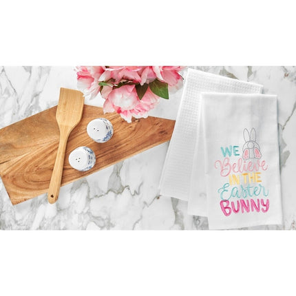 "We Believe In The Easter Bunny" Kitchen Towel