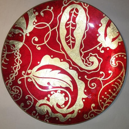 "Merry" Glass Platter