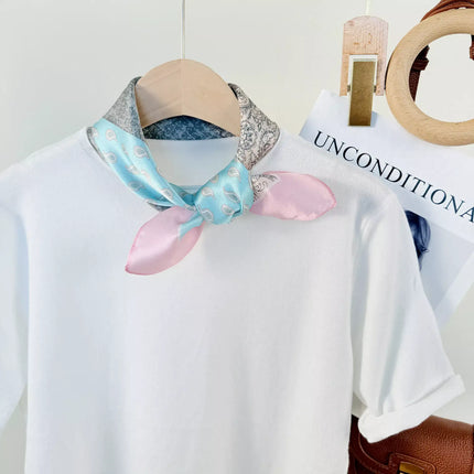 Printed Silk Square Scarf