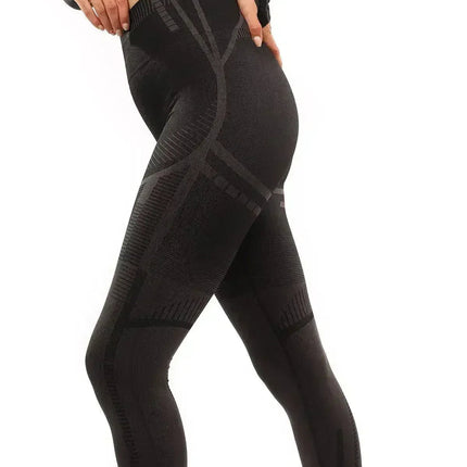 DECATA SEAMLESS LEGGINGS - BLACK & BROWN