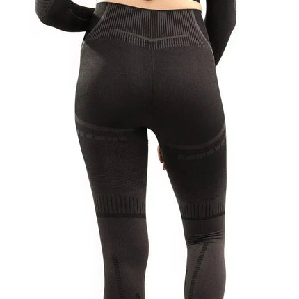 DECATA SEAMLESS LEGGINGS - BLACK & BROWN