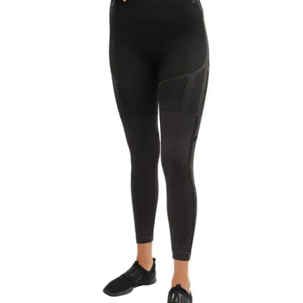 DECATA SEAMLESS LEGGINGS - BLACK & BROWN