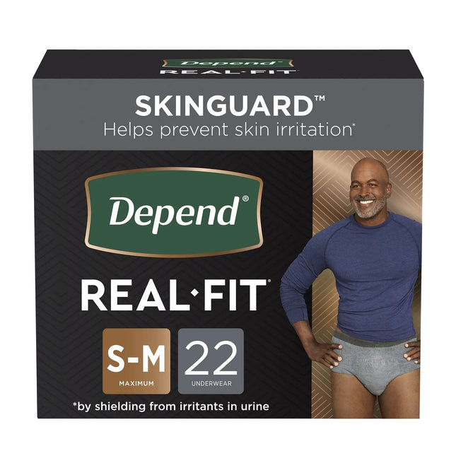 Depend Men's Real Fit Absorbent Underwear, Maximum