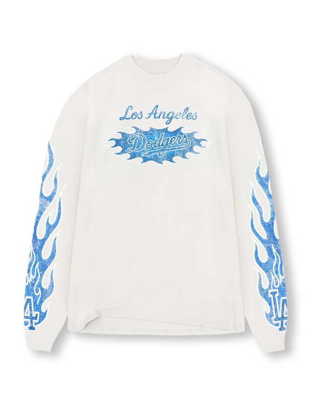 Off White - Blue Flame Long Sleeve
