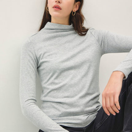 Be Cool Mock Neck Long Sleeve T-Shirt