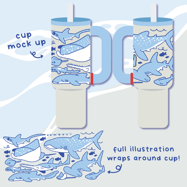 [PREORDER] Elasmobranch Water Bottle