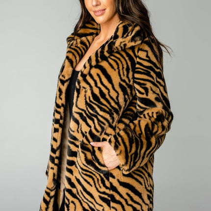 "Faye" Tiger Coat