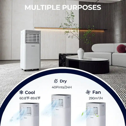 8000 BTU Air Cooler – 3-in-1 w/ Fan