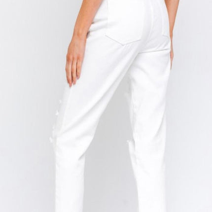 White Distressed Jeans