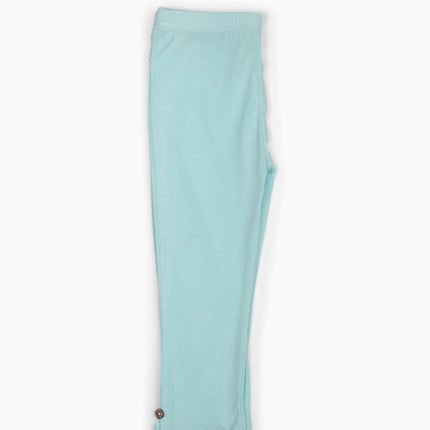Girls Leggings in Spa Blue