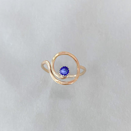 Sprial Birthstone Ring