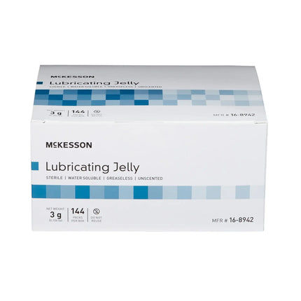 McKesson Lubricating Jelly, 3 Gram Individual Packets