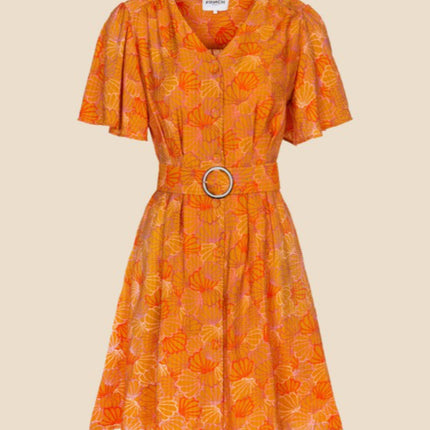 "Oria" Belted Dress
