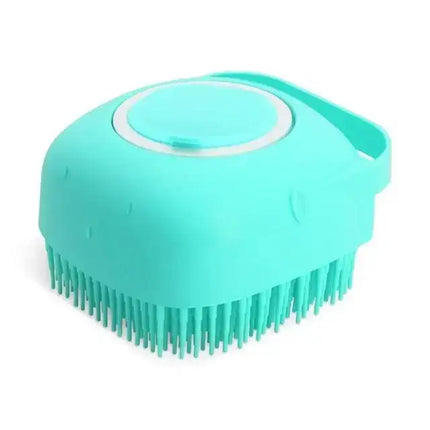 Pet Silicone Shampoo Bath Brush Massage Rubber Comb Bathing Shampoo Colorful Massager For Dogs