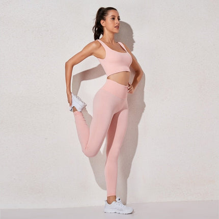 Elevate Active: Seamless High-Waist Bra & Leggings