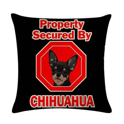 Pet Dog Elegant Design Linen Cotton Throw Pillow Covers Dog Pattern Cotton Throw Pillow Covers Car Sofa Cushion Cover Pillowcases Couch Cushion Cover Home Sofa Bed Decorative Pillows