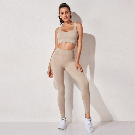 Elevate Active: Seamless High-Waist Bra & Leggings