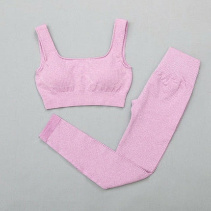 Elevate Active: Seamless High-Waist Bra & Leggings