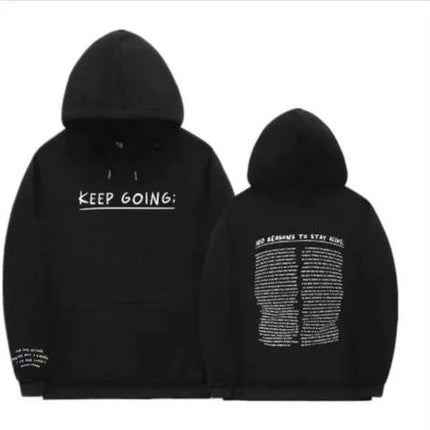 "Women’s Letter Print Hooded Sweatshirt with Drawstring, Pockets, and Long Sleeves – Stylish Sports Hoodie"