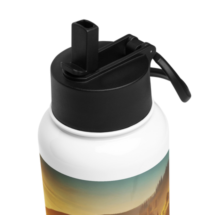 Steel Water Bottle with Ukrainian Rowing Emblem