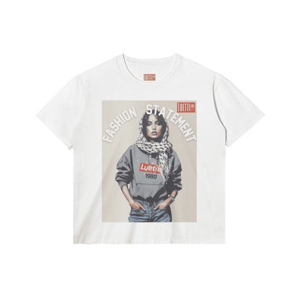 "FASHION IS A STATEMENT" Regular Fit T-shirt