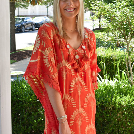 "Sunset" Foil Kaftan