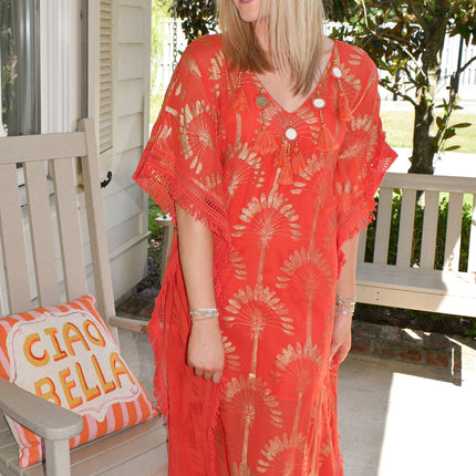 "Sunset" Foil Kaftan