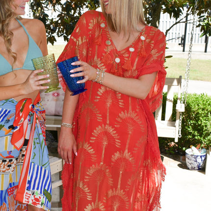 "Sunset" Foil Kaftan
