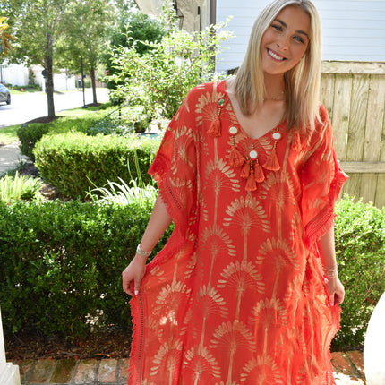 "Sunset" Foil Kaftan
