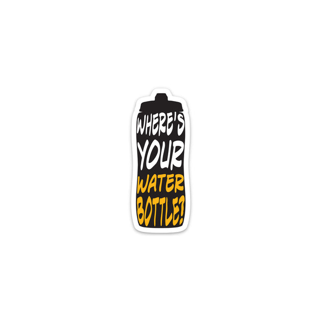 Where's Your Water Bottle Hockey Sticker