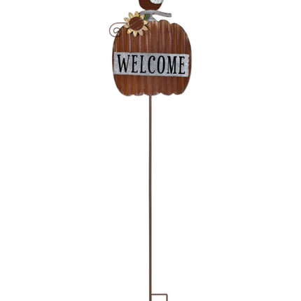 "Welcome" Pumpkin Stake