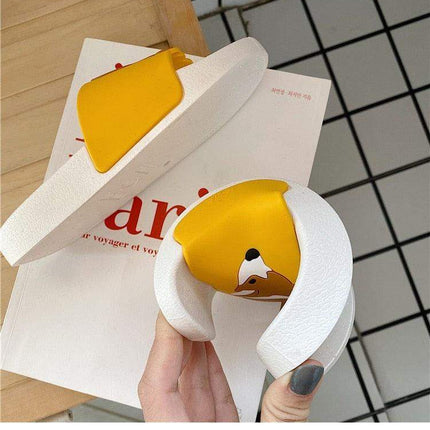 Women Summer Dog Slippers Slide Beach Flip Flops Comfortable Thick Sole Girls Flat Shoes Quick-Dry Flip Flop Slides Water Resistant All-Day Comfort Fit Wet Grip Soles