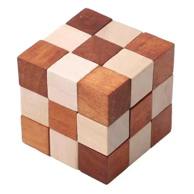 Wooden Lock Game Toy For Children Adults Kids Drop Shipping IQ Brain Teaser Interlocking Burr Puzzles