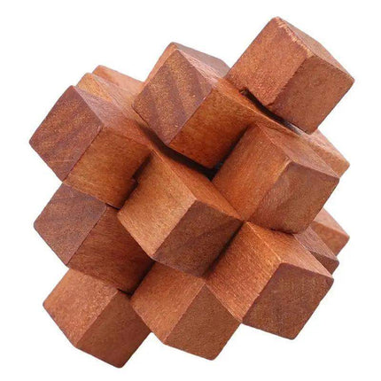 Wooden Lock Game Toy For Children Adults Kids Drop Shipping IQ Brain Teaser Interlocking Burr Puzzles