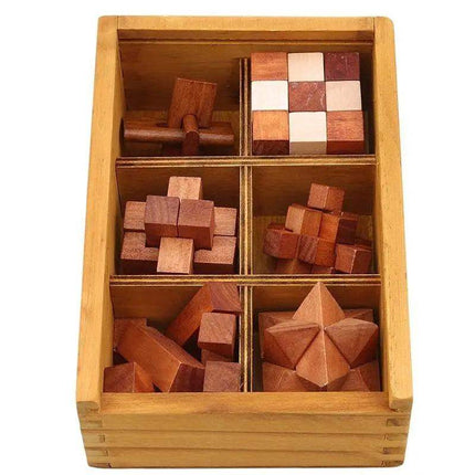 Wooden Lock Game Toy For Children Adults Kids Drop Shipping IQ Brain Teaser Interlocking Burr Puzzles